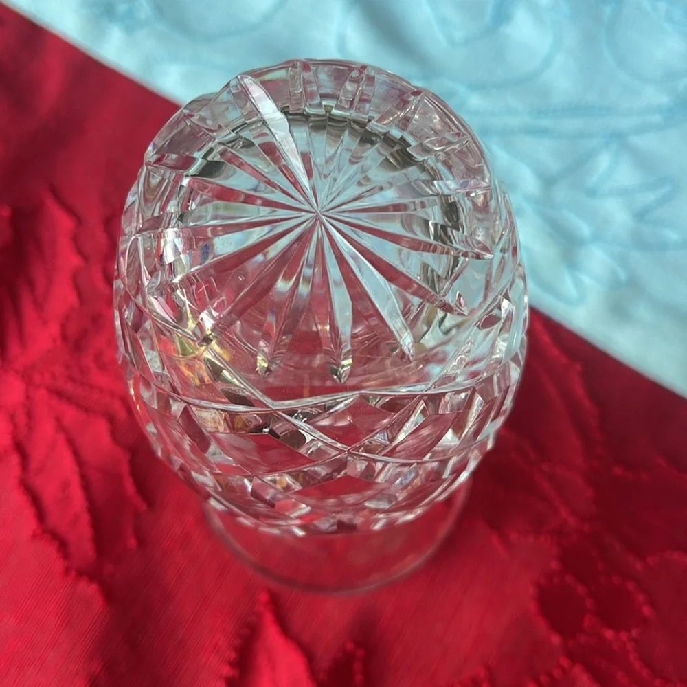 Signed VINTAGE WATERFORD CRYSTAL VASE 5 1/2